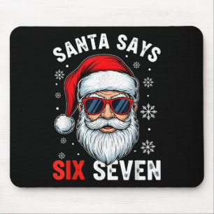 Grappige Kerstman zegt Six Seven Gen Alpha Slang K Muismat