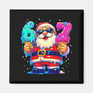 Grappige Kerstman Zegt Zes Zeven 67 Meme Kerstmis Magneet