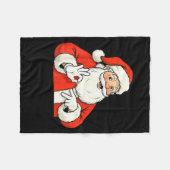 Grappige Kerstman Zegt Zes Zeven Kerstmis 67 Meme  Fleece Deken (Voorkant (Horizontaal))