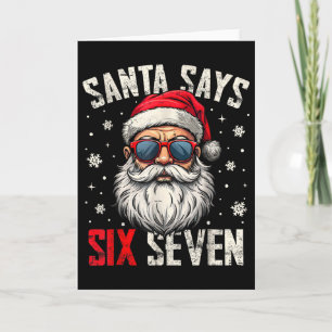 Grappige Kerstman Zegt Zes Zeven Kerstmis 67 Meme  Kaart