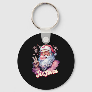 Grappige Kerstman Zegt Zes Zeven Kerstmis 67 Meme Sleutelhanger
