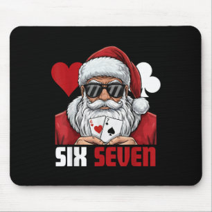 Grappige Kerstman Zegt Zes Zeven Poker Kerstmis 67 Muismat