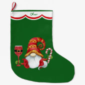 Grappige Kerstmanhoed Dwerg Grote Kerstsok (Voorkant)