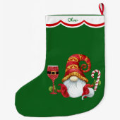Grappige Kerstmanhoed Dwerg Grote Kerstsok (Achterkant)