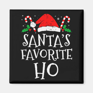 Grappige Kerstmannen Favoriete Ho Stoute Pyjama Magneet