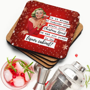 Grappige Kerstmat Onderste Vriend Drankenkast Bier Onderzetter