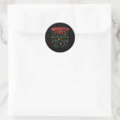 Grappige Kerstmeme 6-7 Stoute Lijst Humor Meme Ronde Sticker (Tas)