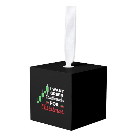 Grappige Kerstmis aandelenhandel Decoratie (Voorkant hoekig)