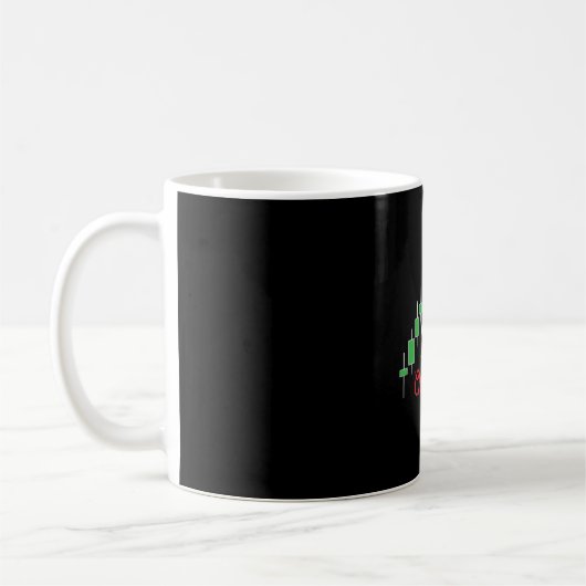 Grappige Kerstmis aandelenhandel Koffiemok (Links)