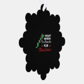 Grappige Kerstmis aandelenhandel Ornament Kaart (Rechts)