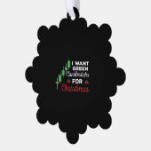 Grappige Kerstmis aandelenhandel Ornament Kaart (Links)