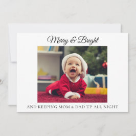 Grappige Kerstmis Aankondiging voor Nieuwe Ouders 