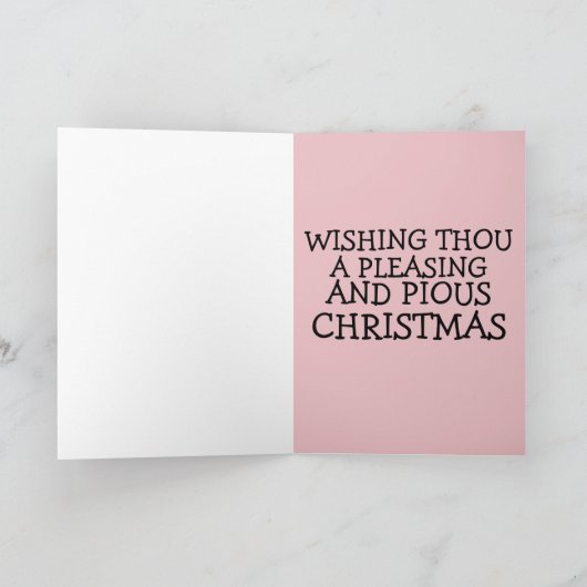 GRAPPIGE KERSTMIS AMISH GROET KAART (Binnen)