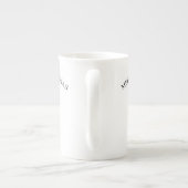 Grappige Kerstmis Ananas met String Lights Porselein Kop (Achterkant)