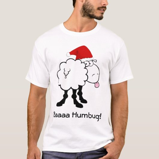grappige kerstmis - bah humbug - shirt (Voorkant)