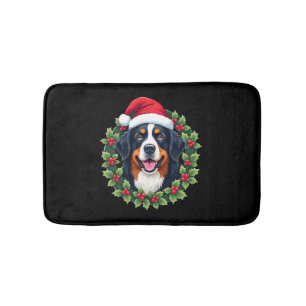 Grappige Kerstmis Berner Sennenhond Tank Top Badmat