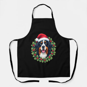 Grappige Kerstmis Berner Sennenhond Tank Top Schort