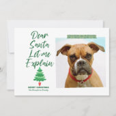Grappige Kerstmis Beste Sint Laat me het uitleggen Feestdagenkaart (Voorkant)