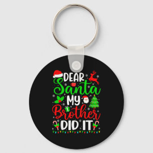 Grappige Kerstmis Beste Sint Mijn Broer Heeft Het Sleutelhanger