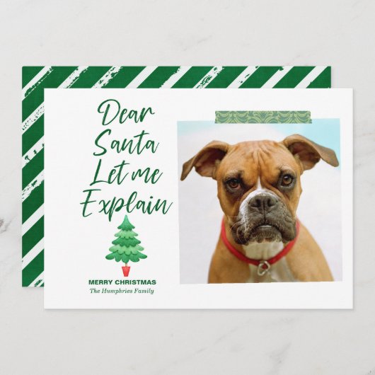 Grappige Kerstmis Beste Sinterklaas Laat Me Het Ui Feestdagenkaart (Voorkant / Achterkant)