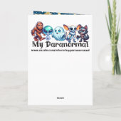 Grappige Kerstmis Bigfoot Sasquatch gepersonalisee Kaart (Achterkant)