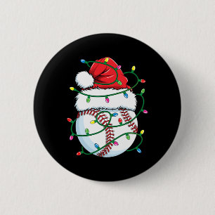 Grappige Kerstmis Bysebyll Kerstman Hoed Mannen Jo Ronde Button 5,7 Cm
