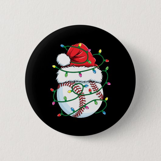Grappige Kerstmis Bysebyll Kerstman Hoed Mannen Jo Ronde Button 5,7 Cm (Voorkant)