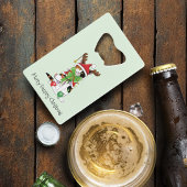 Grappige Kerstmis Calico Kat Creditkaart Flessenopener