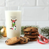 Grappige Kerstmis Calico Kat Glas