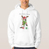 Grappige Kerstmis Calico Kat Hoodie (Voorkant)