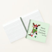 Grappige Kerstmis Calico Kat Notitieboek (Binnen)