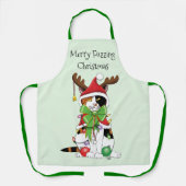 Grappige Kerstmis Calico Kat Schort (Voorkant)