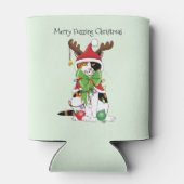 Grappige Kerstmis CalicoCat Blikjeskoeler (Achterkant)