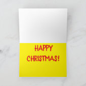 Grappige Kerstmis Computer Cartoon Grapjas Feestdagen Kaart (Binnen)