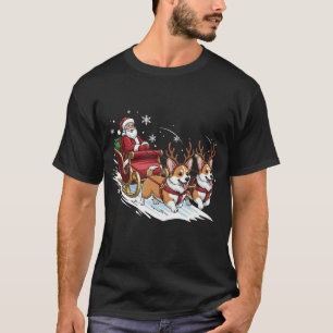Grappige Kerstmis Corgi Honden Liefhebber Xmas T-shirt