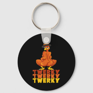 Grappige Kerstmis Dans met Twerky Kalkoen Billen  Sleutelhanger