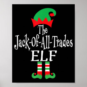 Grappige Kerstmis De Elf Klusjesman Poster