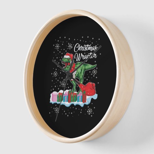 Grappige Kerstmis Dinosaurus Wraptor Velociraptor (Hoek)