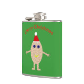 Grappige Kerstmis Ei Fles Heupfles (Links)