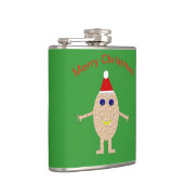 Grappige Kerstmis Ei Fles Heupfles (Rechts)