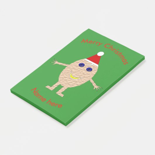 Grappige Kerstmis Ei Post-it-notitieblok Post-it® Notes (Schuin)