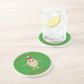 Grappige Kerstmis Eier Onderzetters (Zijkant)