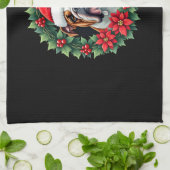 Grappige Kerstmis Engelse Bulldog Tank Top Theedoek (Gevouwen)