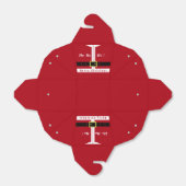 Grappige Kerstmis Favor Box Santa Gift Bedankdoosjes (Uitgevouwen)