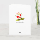 grappige Kerstmis Feestdagen Kaart (Achterkant)