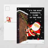 Grappige Kerstmis Feestdagenkaart (Voorkant / Achterkant)