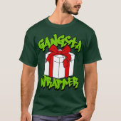 Grappige Kerstmis Gangsta Wrapper T-shirt (Voorkant)