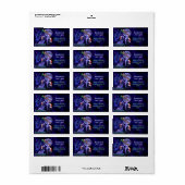 Grappige Kerstmis Gelukkige Vakantie Wolf Pun Cust Etiket (Full Sheet)