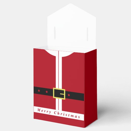 Grappige Kerstmis Gift Box Sinterklaas Ontwerp Bedankdoosjes (Geopend)