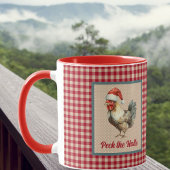 Grappige Kerstmis Haan Peck de Hallen Boerderij Mok